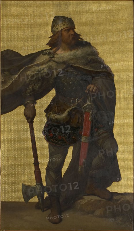 Pepin of Herstal, 1872-1877. Creator: Gallait, Louis Joseph (1810-1877).