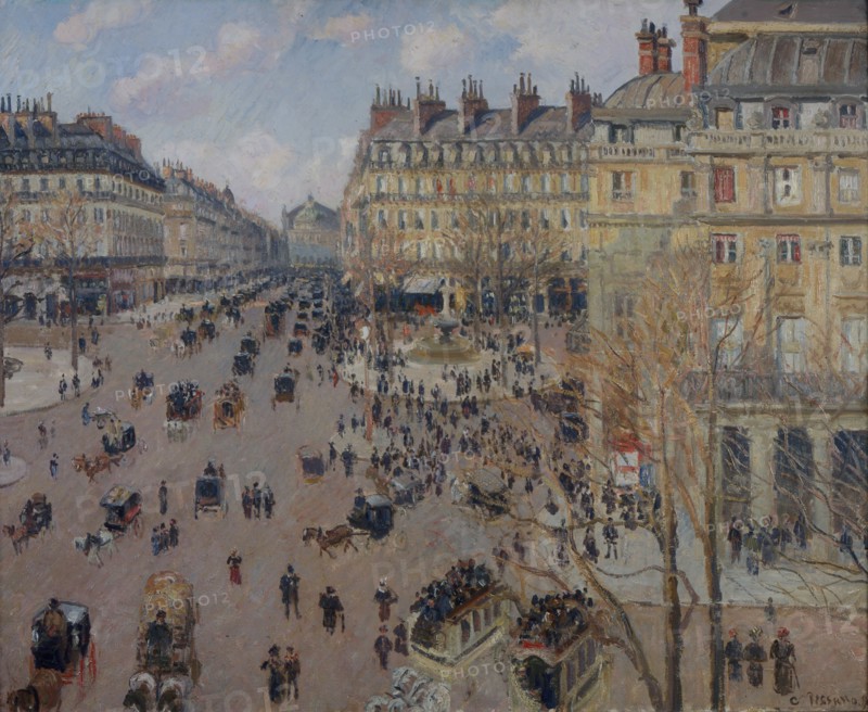 Place du Théâtre Français, 1898. Creator: Pissarro, Camille (1830-1903).