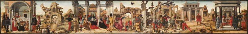 Polittico Griffoni: Scenes from the Life of Saint Vincent Ferrer, ca 1472-1473. Creator: Ercole de' Roberti, (Ercole Ferrarese) (c. 1450-1496).