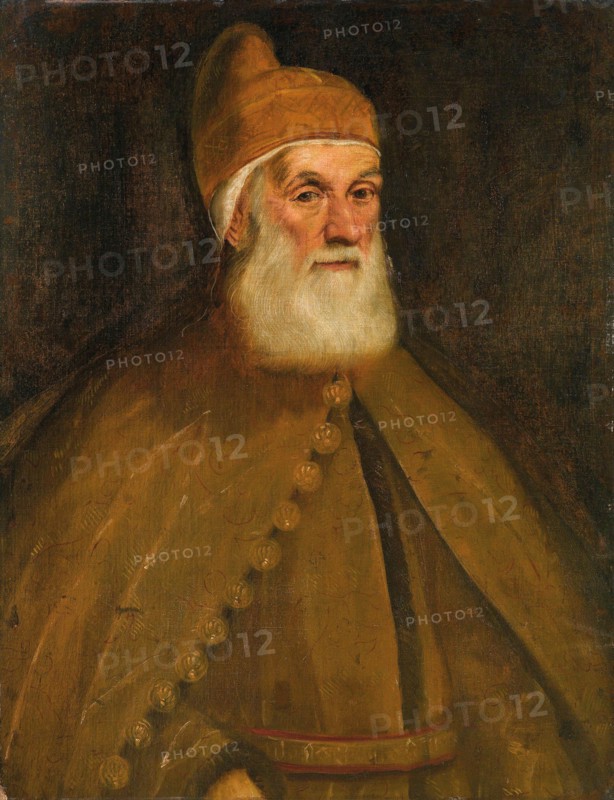 Portrait of Doge Girolamo Priuli, 1550. Creator: Tintoretto, Jacopo (1518-1594).