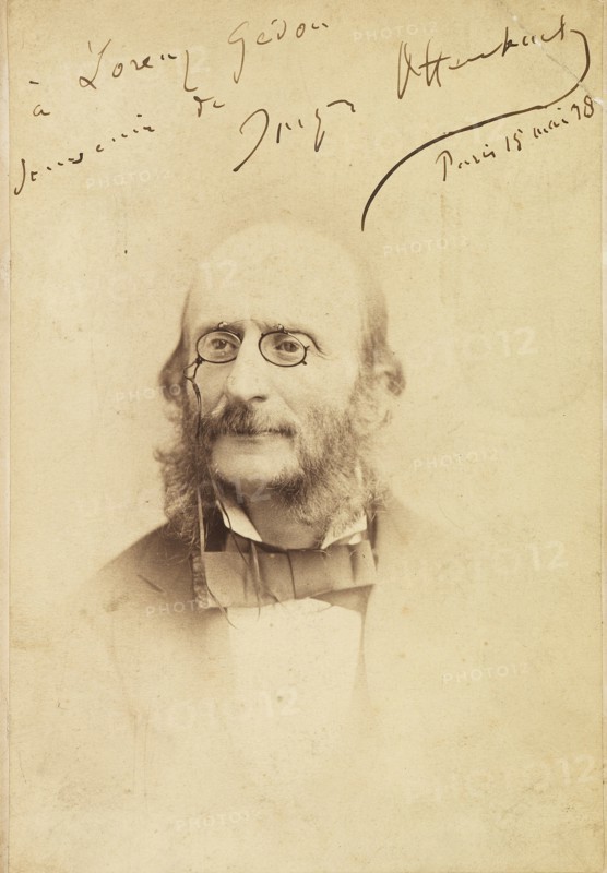 Portrait of Jacques Offenbach (1819-1880), 1878. Creator: Anonymous.