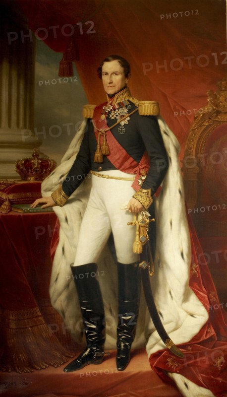 Portrait of Leopold I (1790-1865), King of the Belgians, 1856. Creator: Keyser, Nicaise de (1813-1887).