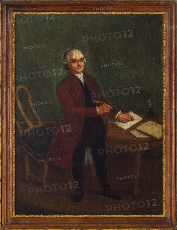 Portrait of Melchiorre Cesarotti (1730-1808), 1760s. Creator: Longhi, Pietro (1701-1785).