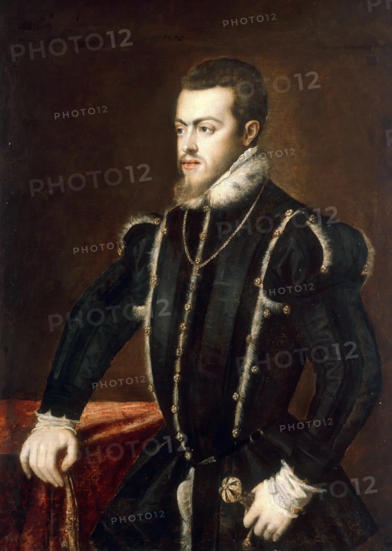Portrait of Philip II (1527-1598), King of Spain and Portugal, ca 1553. Creator: Titian (1488-1576).