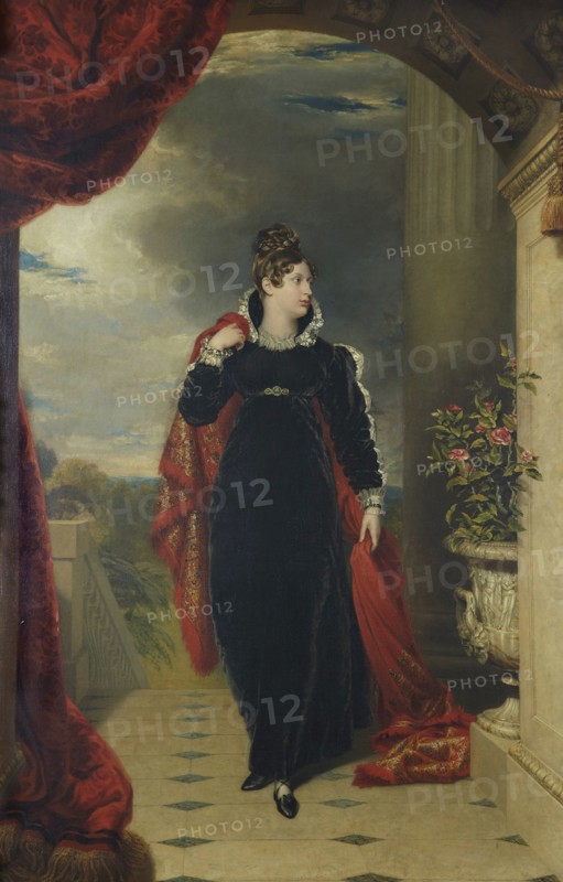 Portrait of Princess Charlotte of Wales (1796-1817), ca 1816. Creator: Dawe, George (1781-1829).