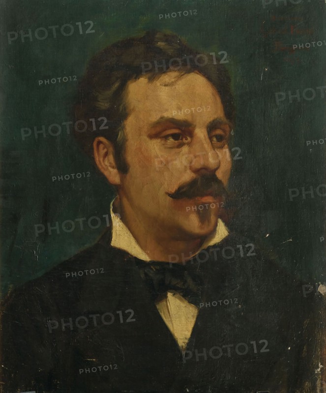 Portrait of the composer Gabriel Fauré (1845-1924), 1878. Creator: Baugnies, Jacques (1874-1925).