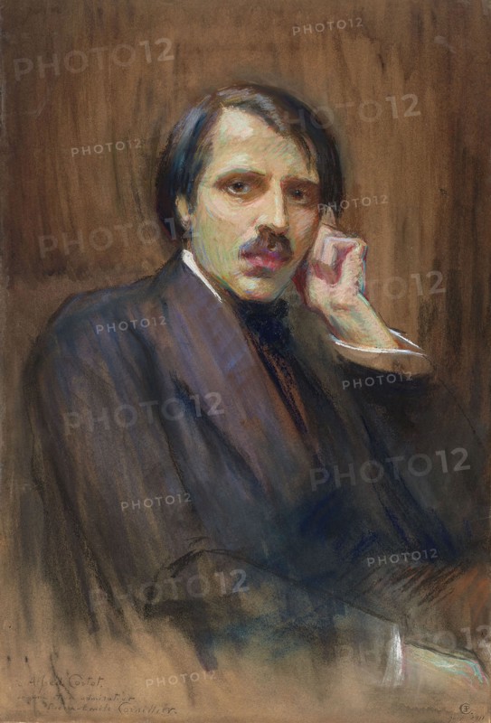 Portrait of the Pianist and Composer Alfred Cortot (1877-1962), 1911. Creator: Cornillier, Pierre-Émile (1862-1948).