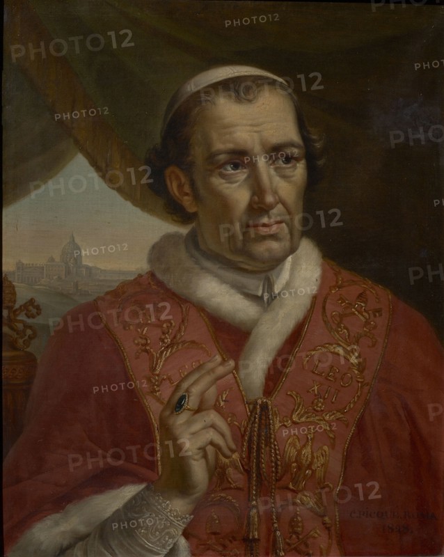 Portrait of the Pope Leo XII (1760-1829), 1828. Creator: Picqué, Charles (1799-1869).