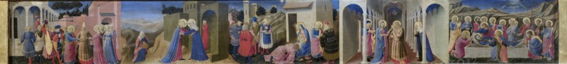 Predella of the Altarpiece The Annunciation, c. 1433-1434. Creator: Angelico, Fra Giovanni, da Fiesole (ca. 1400-1455).