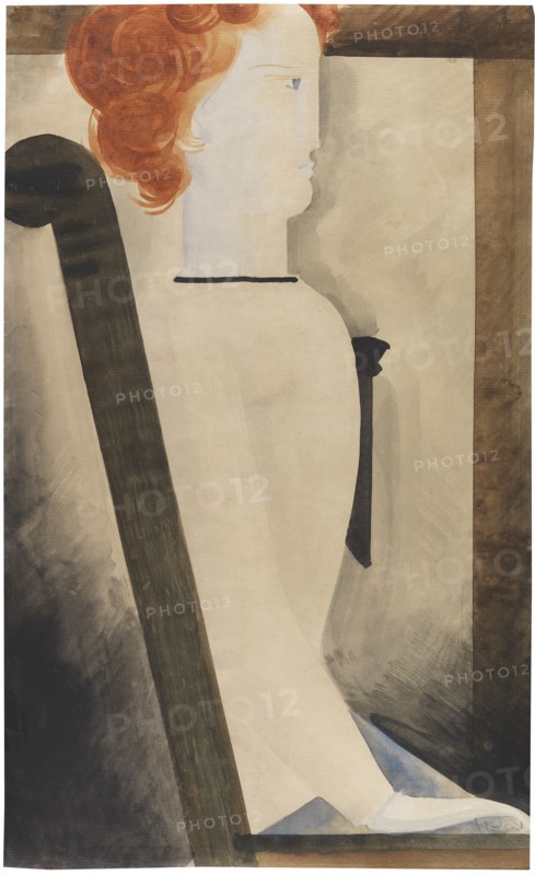Seated Woman, 1929. Creator: Schlemmer, Oskar (1888-1943).