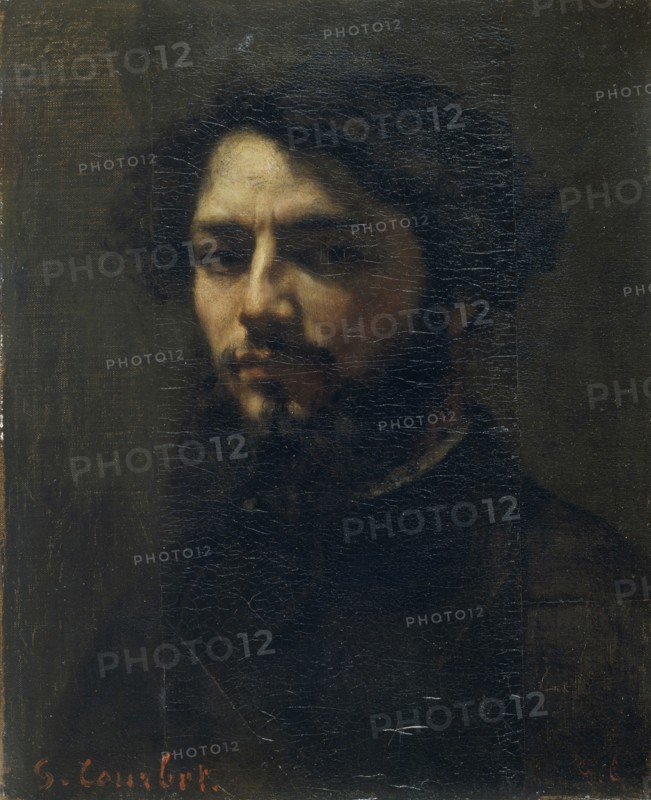 Self-Portrait, c. 1850. Creator: Courbet, Gustave (1819-1877).