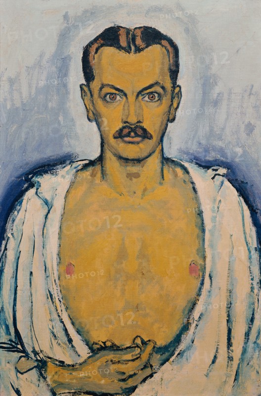 Self-Portrait, c. 1915. Creator: Moser, Koloman (1868-1918).