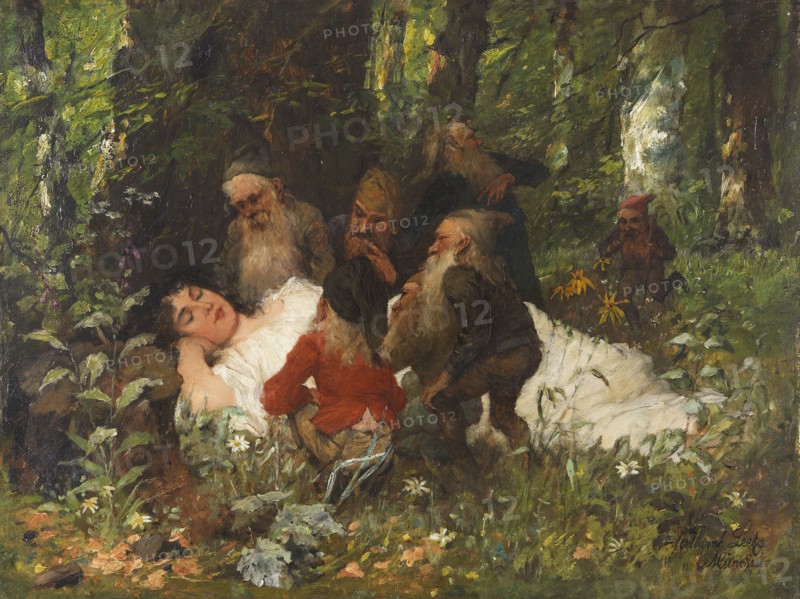 Snow White, c. 1890. Creator: Leeke, Ferdinand (1859-1937).