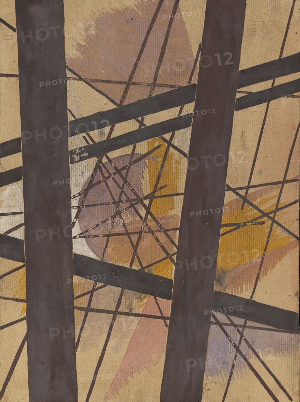 Space Force Construction, ca 1921-1922. Creator: Popova, Lyubov Sergeyevna (1889-1924).