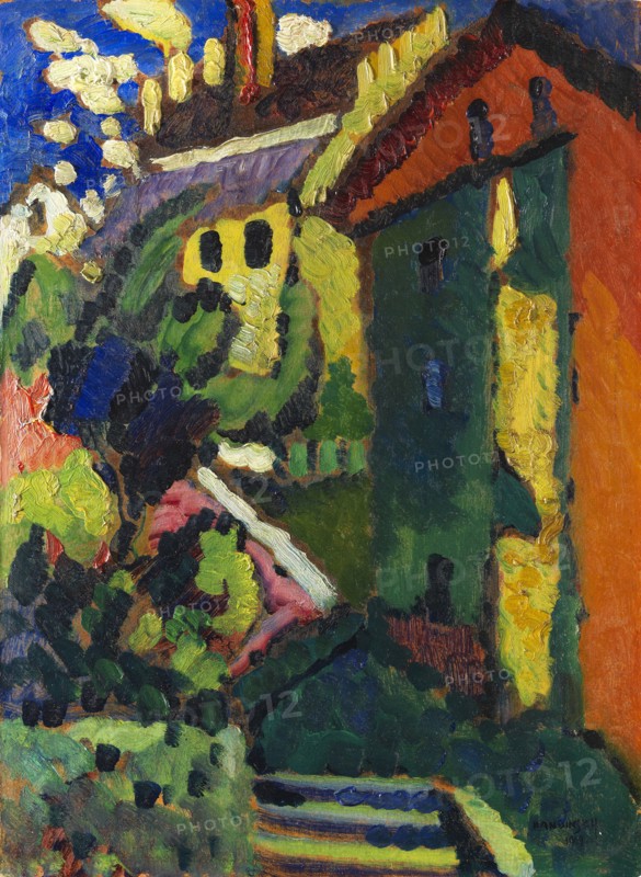 Stairway to the castle (Murnau), 1909. Creator: Kandinsky, Wassily Vasilyevich (1866-1944).