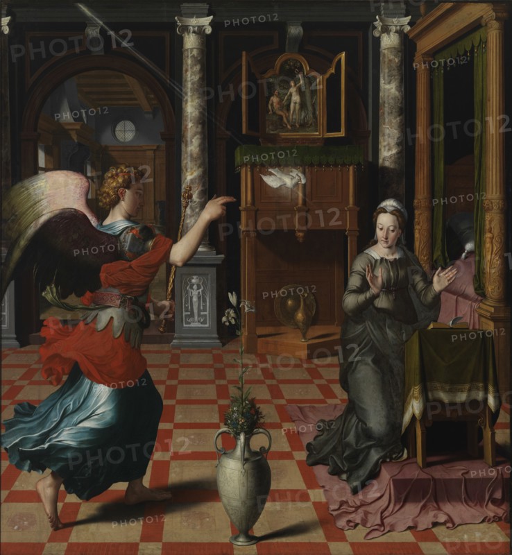 The Annunciation, 1552. Creator: Pourbus, Pieter (1523-1584).