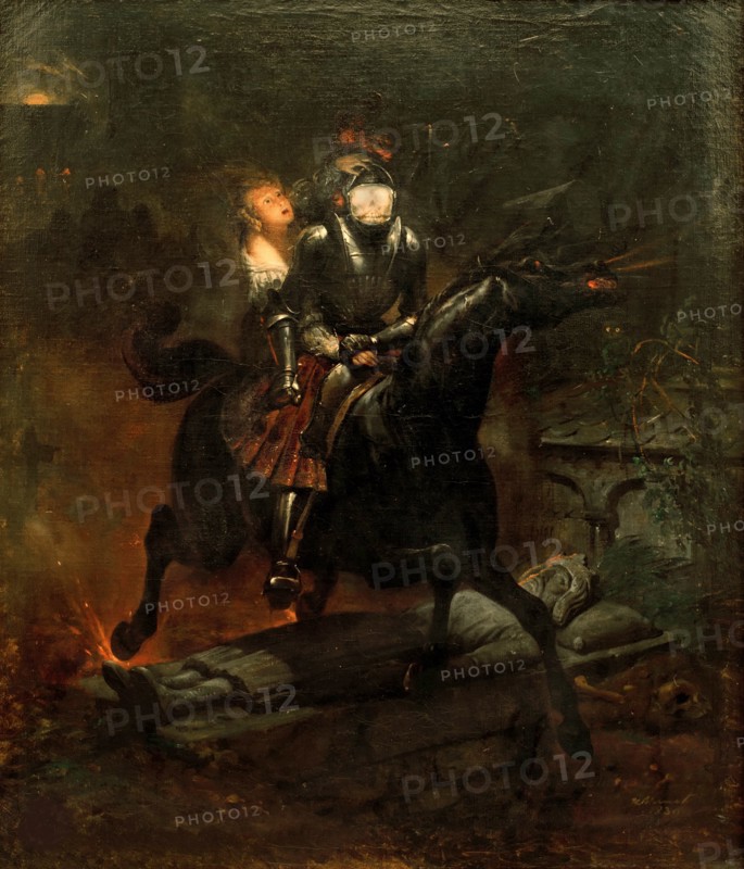 The Ballad of Lenora, 1839. Creator: Vernet, Horace (1789-1863).