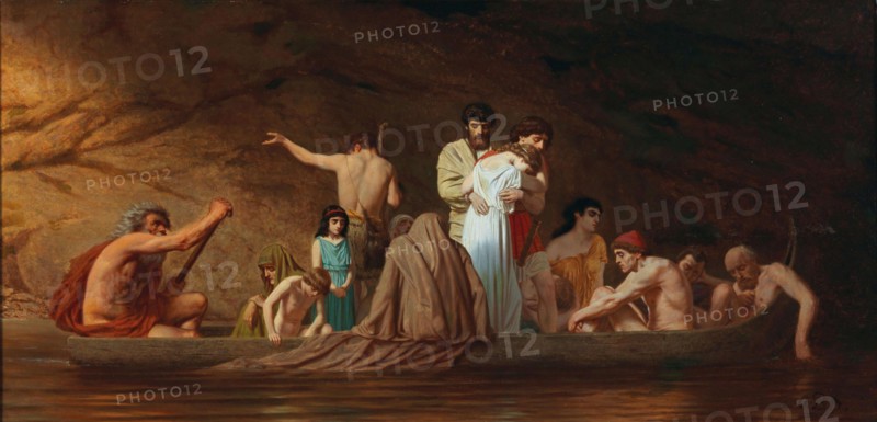 The Barque of Charon, Second Half of the 19th cen.. Creator: Brausewetter, Otto (1835-1904).