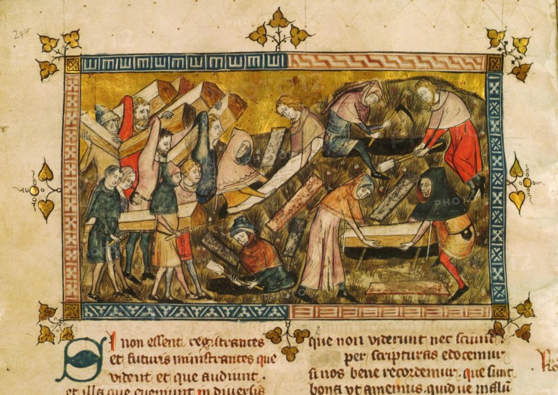 L'enterrement des victimes de la peste à Tournai