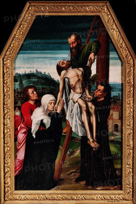 The Descent from the Cross, 1528. Creator: Benson, Ambrosius (1495-1550).
