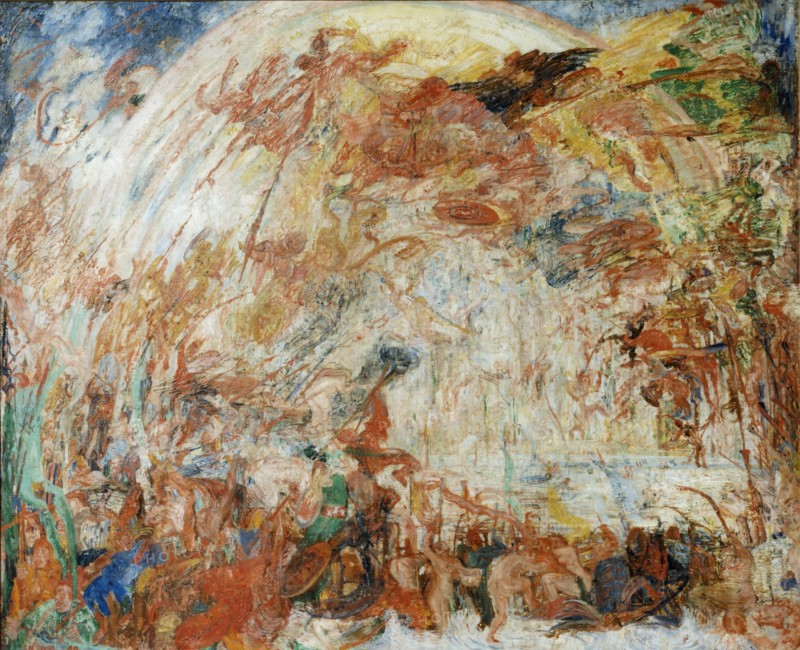 The Fall of the Rebel Angels, 1889. Creator: Ensor, James (1860-1949).