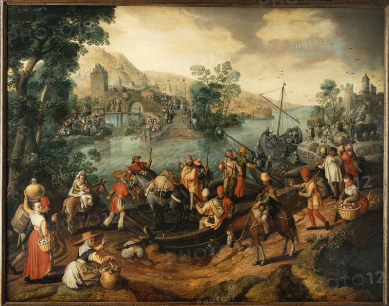 The Flight into Egypt, 1563. Creator: Beuckelaer, Joachim (ca. 1533-1574).