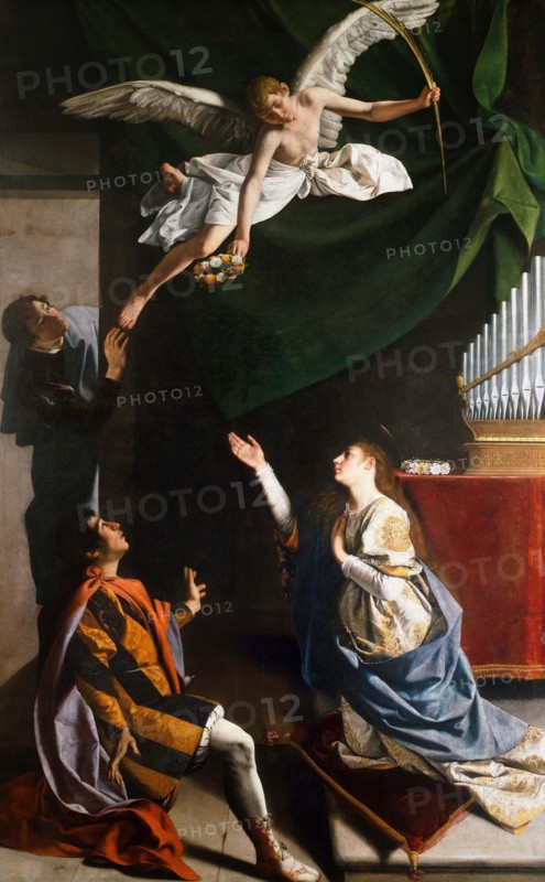 The Holy Martyrs Cecilia, Valerian and Tiburtius, 1606-1607. Creator: Gentileschi, Orazio (1563-1638).