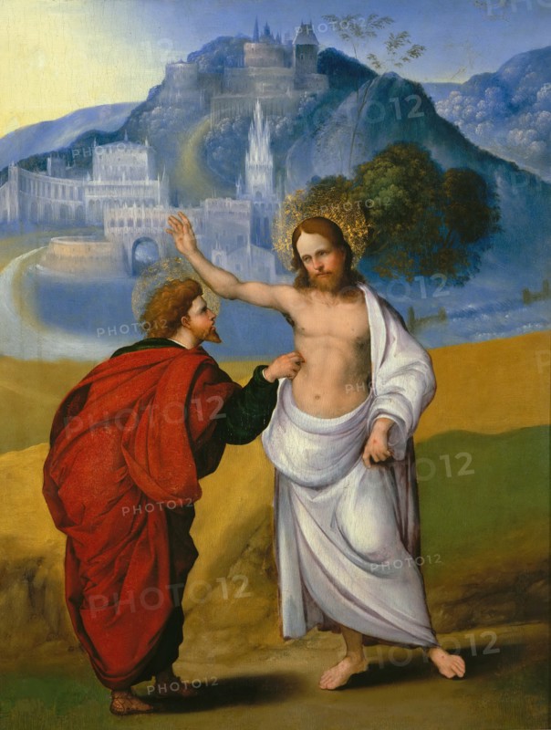 The Incredulity of Saint Thomas, ca 1521. Creator: Mazzolino, Ludovico (1480-1528).