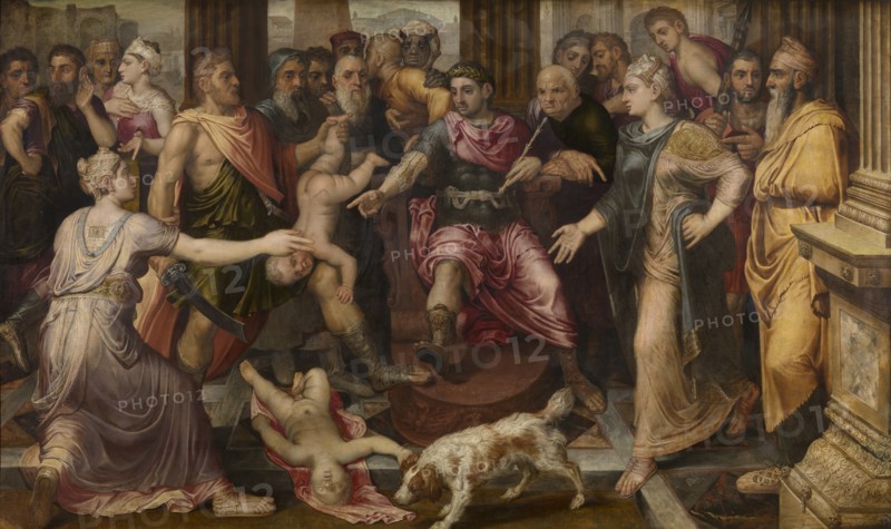 The Judgment of Solomon, ca 1547. Creator: Floris, Frans, the Elder (1519-1570).