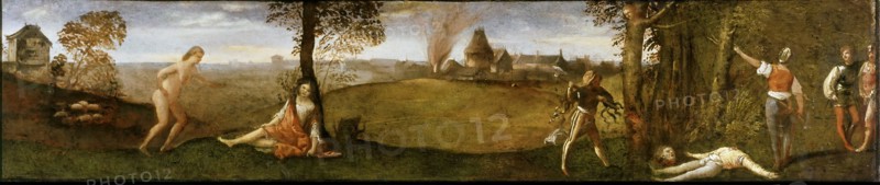 The Legend of Polydoros (The Forest of Polydorus), ca 1506-1508. Creator: Titian (1488-1576).