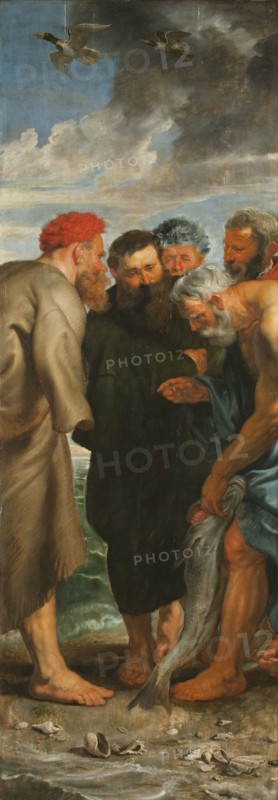 The Miraculous Draught of Fishes (Triptych, left panel), 1618-1619. Creator: Rubens, Pieter Paul (1577-1640).