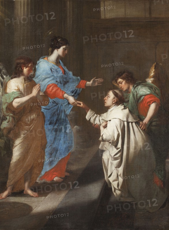 The Mystical Engagement of the Blessed Hermann Joseph to the Virgin Mary. Creator: Carlier, Jean-Guillaume (1638-1675).