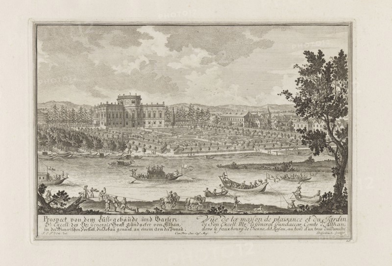 The Palais Althan in Vienna, 1719. Creator: Fischer von Erlach, Joseph Emanuel (1693-1742).