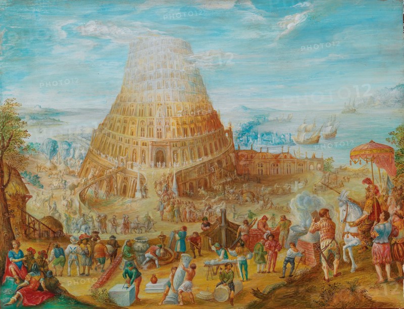 The Tower of Babel. Creator: Brentel, Friedrich (1580-1651).