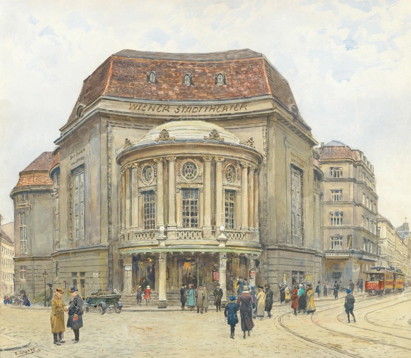 The Vienna Stadttheater, 1924. Creator: Graner, Ernst (1865-1943).