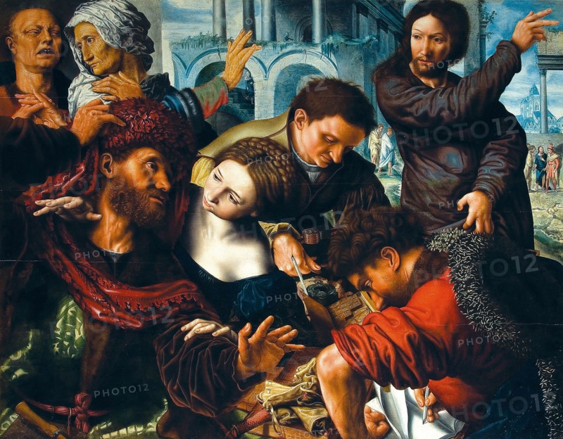 The Vocation of Saint Matthew, Mid of 16th cen.. Creator: Hemessen, Jan Sanders, van (c. 1500-c. 1566).