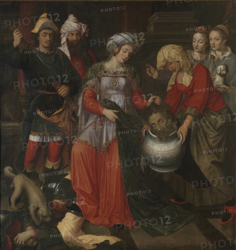 Tomyris Receiving the Head of Cyrus, 1610. Creator: Pieters, Pieter (Petrus) (?-1614).
