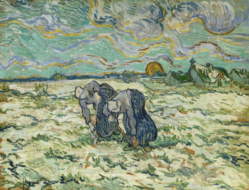 Two Peasant Women, 1890. Creator: Gogh, Vincent, van (1853-1890).