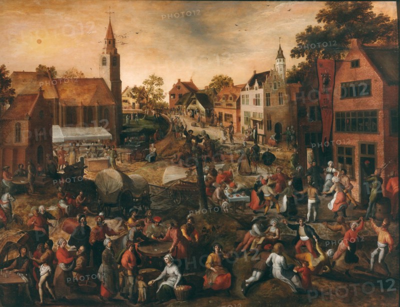Village Festival, Mid of 16th cen.. Creator: Mostaert, Gillis (1534-1598).