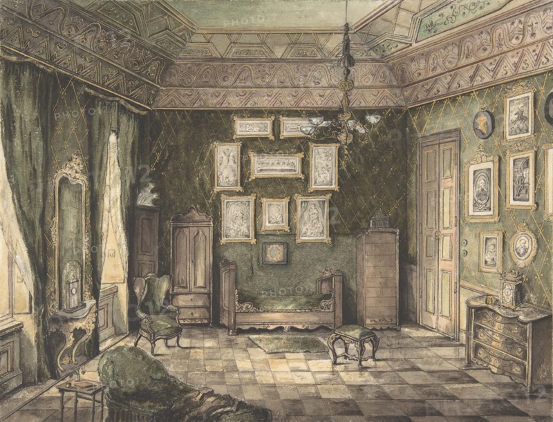 Design for Interior, 19th century. Creator: Anon.