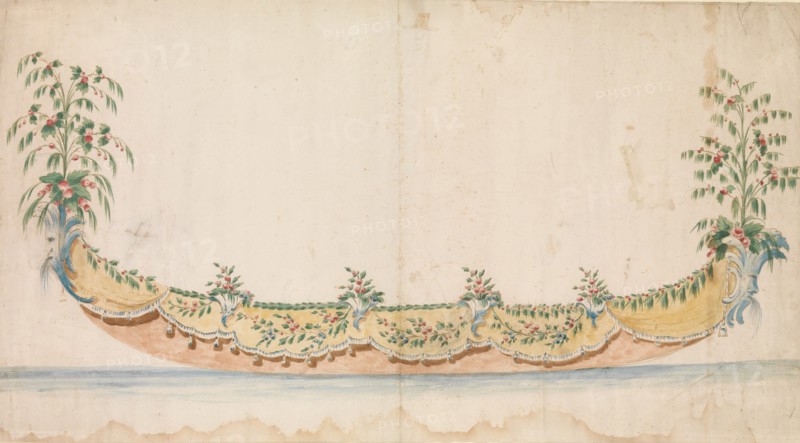 Design for a Gondola Decorated for a Festive Occassion, ca. 1750-1780 . Creator: Anon.
