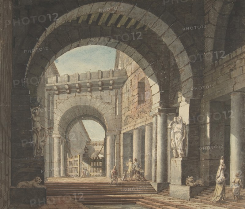 Courtyard, 18th century. Creator: Anon.