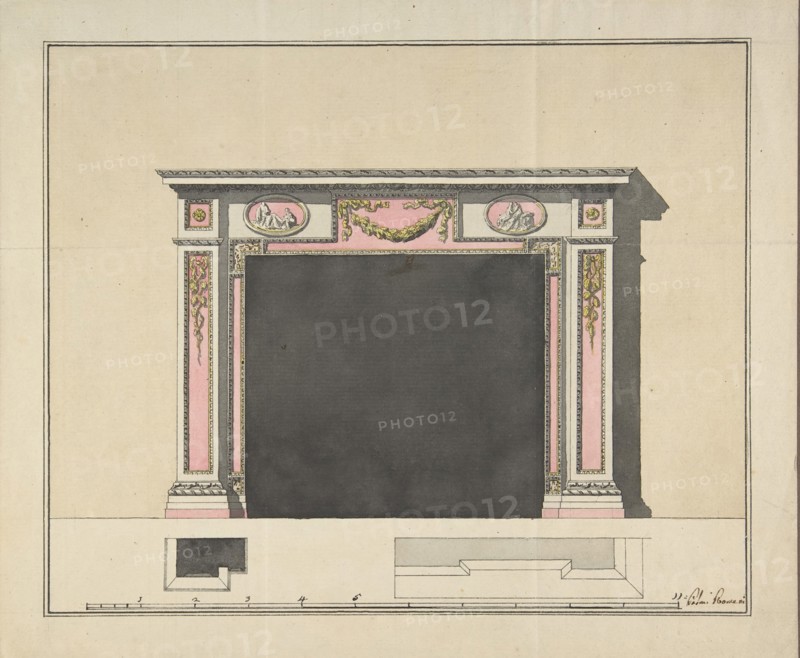 Mantel Design, ca. 1775. Creator: Anon.