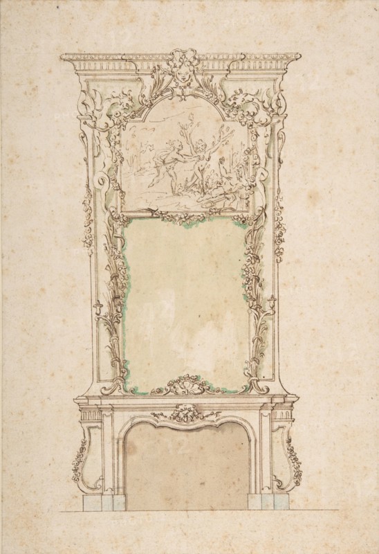 Design for Chimney Piece, 18th century. Creator: Anon.