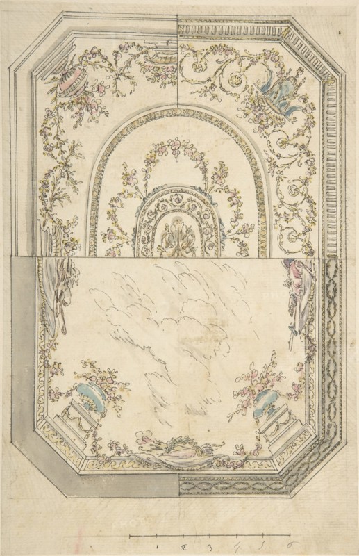 Au Choix Design for a Ceiling, n.d.. Creator: Anon.