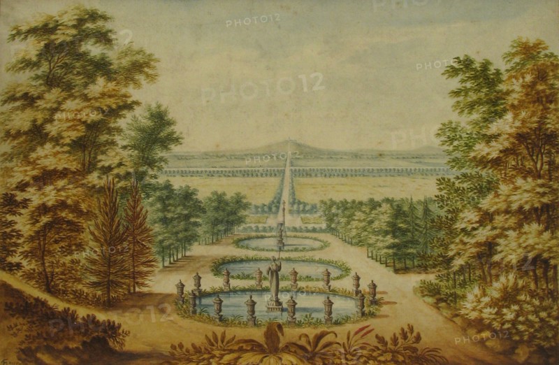 Scenic View of Gardens, n.d.. Creator: Antoine-Claude Fleury.