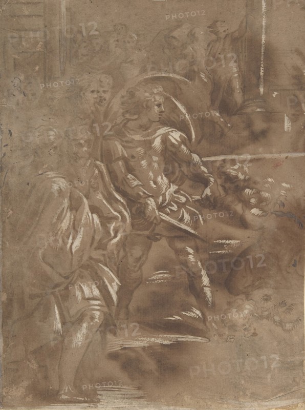 Left Third of a Martyrdom of Saint Peter and Saint Paul., 1508-ca. 1550. Creator: Unknown.