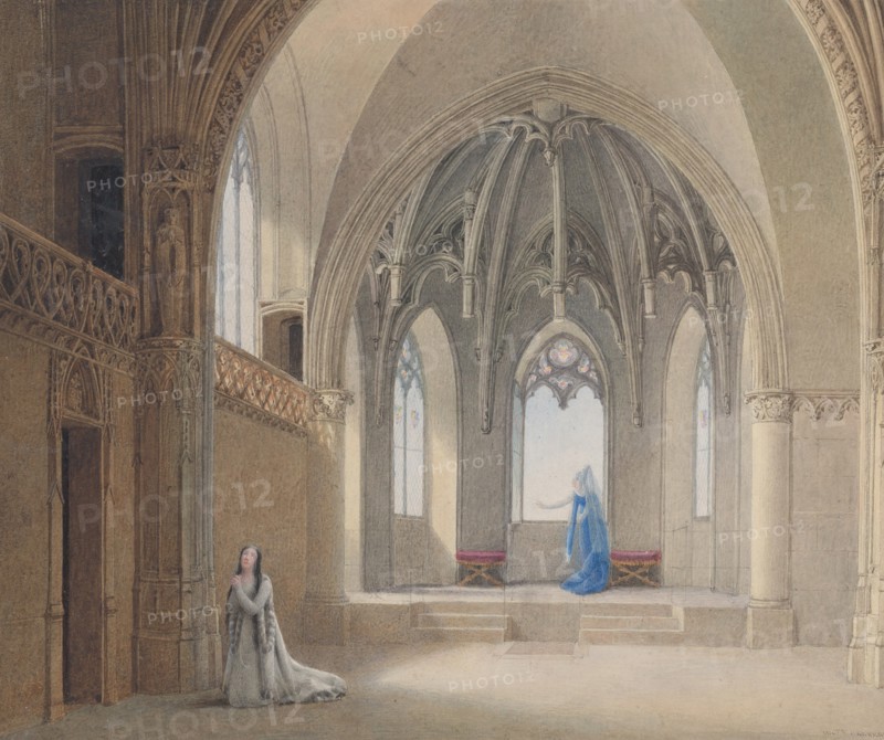 Anne, ma soeur Anne, ne vois-tu rien venir?, 1817. Creator: Auguste Garneray.