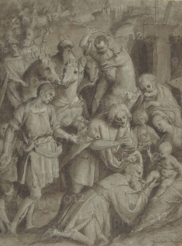 The Adoration of the Magi, 1553. Creator: Bernardino Lanino.