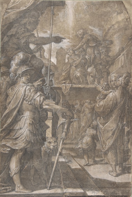 Martyrdom of a Female Saint (Agnes?), 1605-9. Creator: Camillo Procaccini.